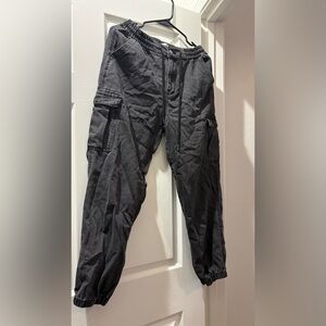 Forever 21 Charcoal Cargo Joggers